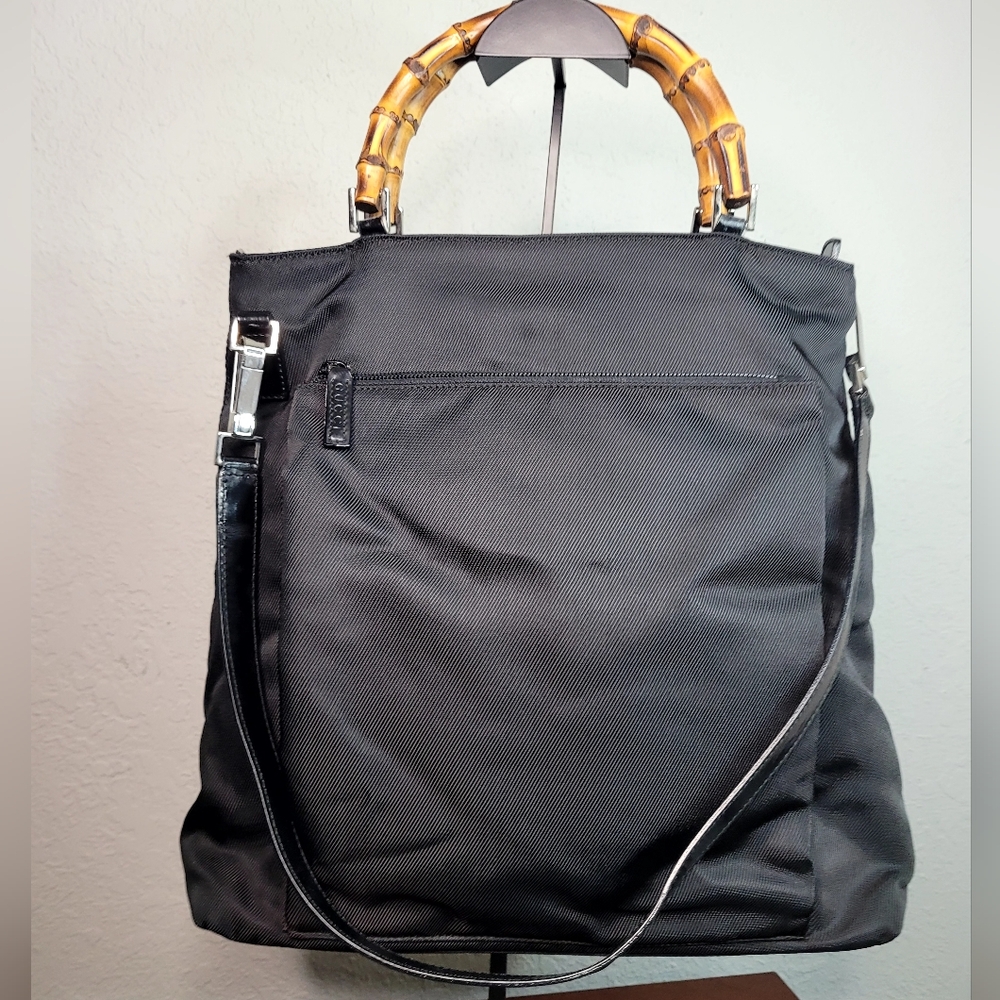 GUCCI BAMBOO NYLON TOTE